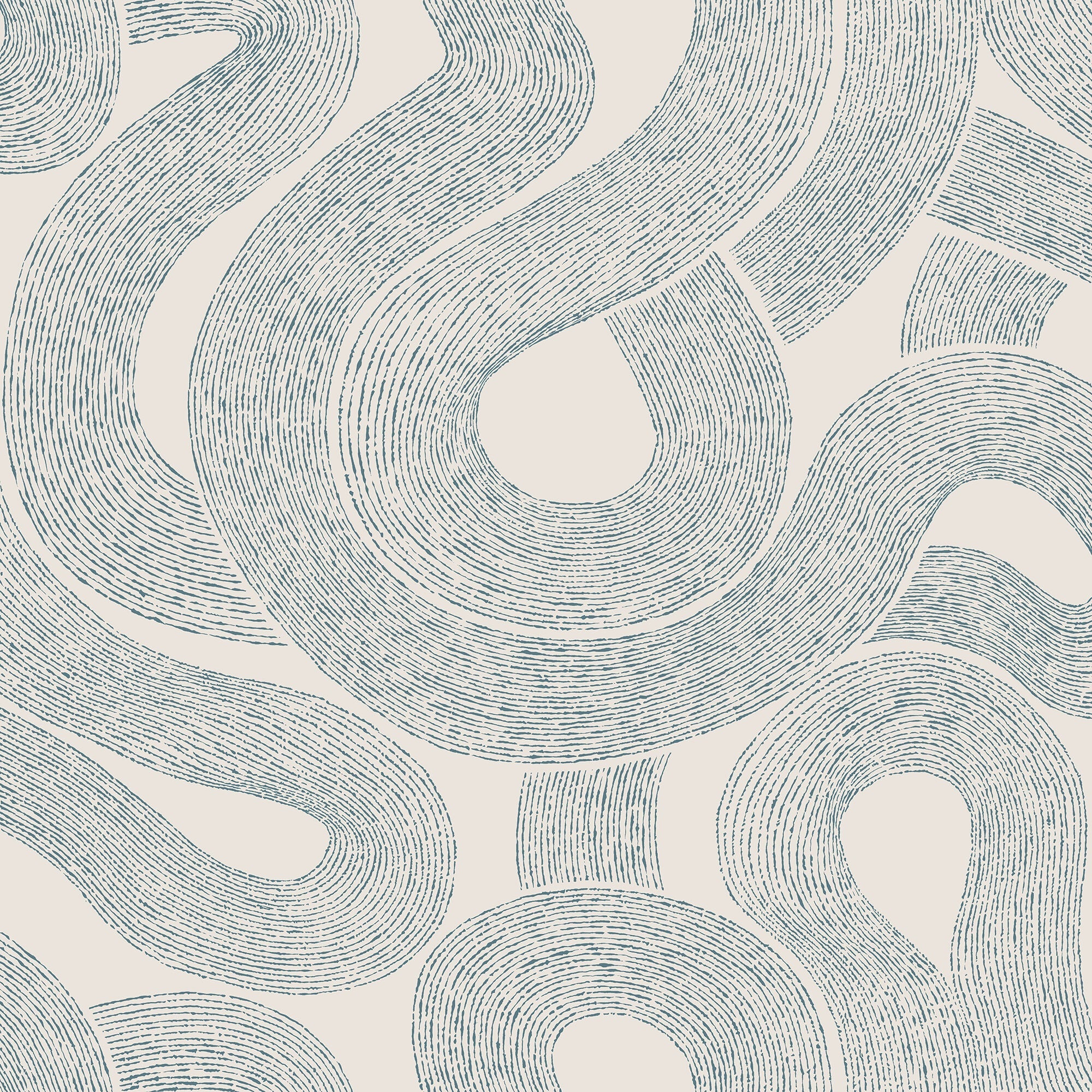 S10330 Indigo Blue Zen Mons Klint Wallpaper by Sandberg