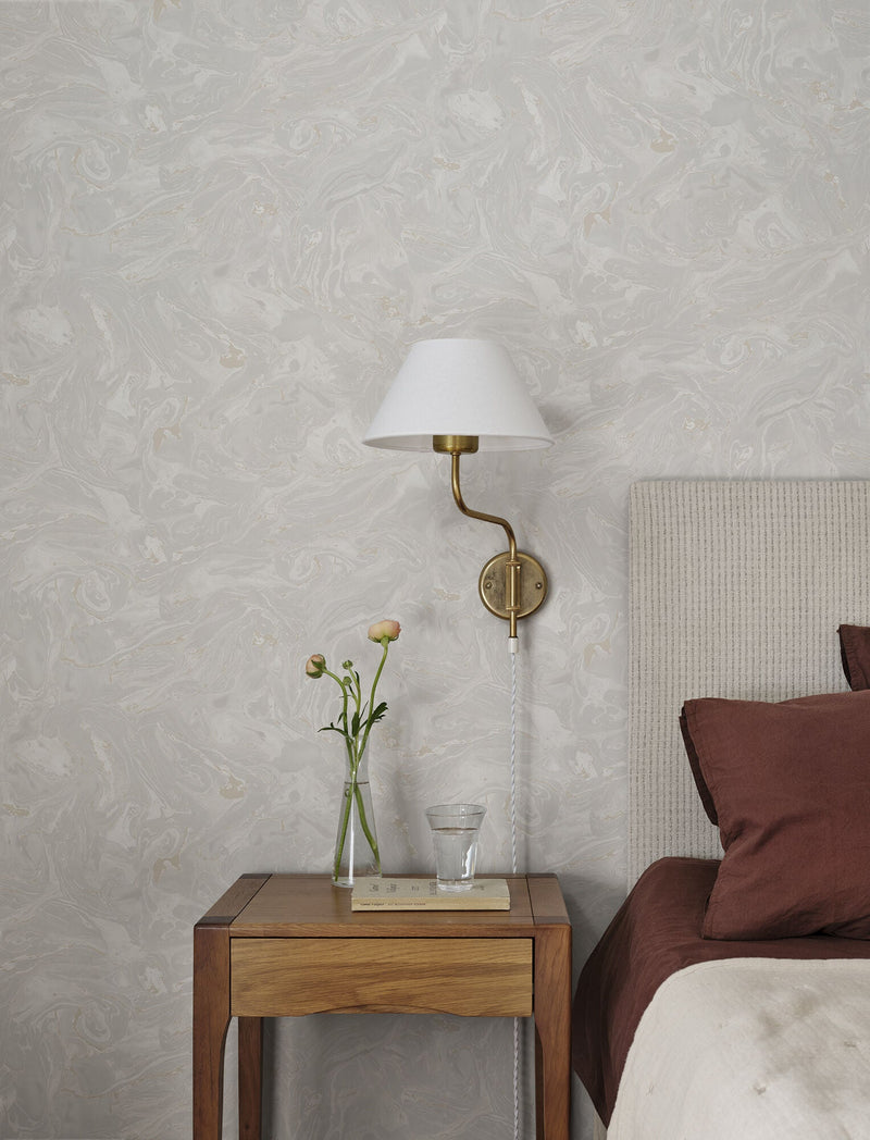 S10331 Gray Marion Mons Klint Wallpaper by Sandberg
