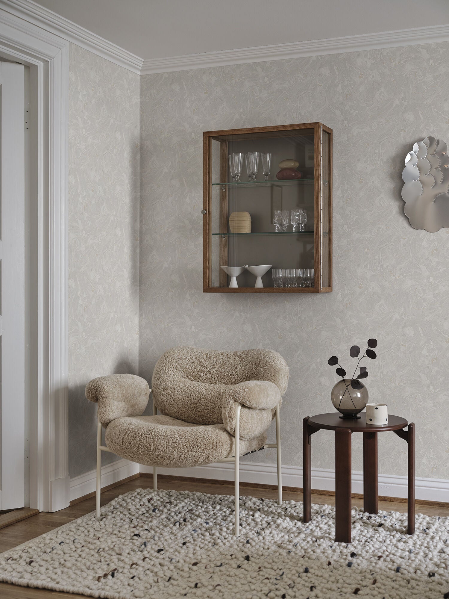 S10331 Gray Marion Mons Klint Wallpaper by Sandberg