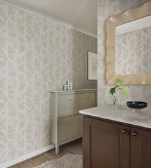 S10337 Beige Grace Mons Klint Wallpaper by Sandberg