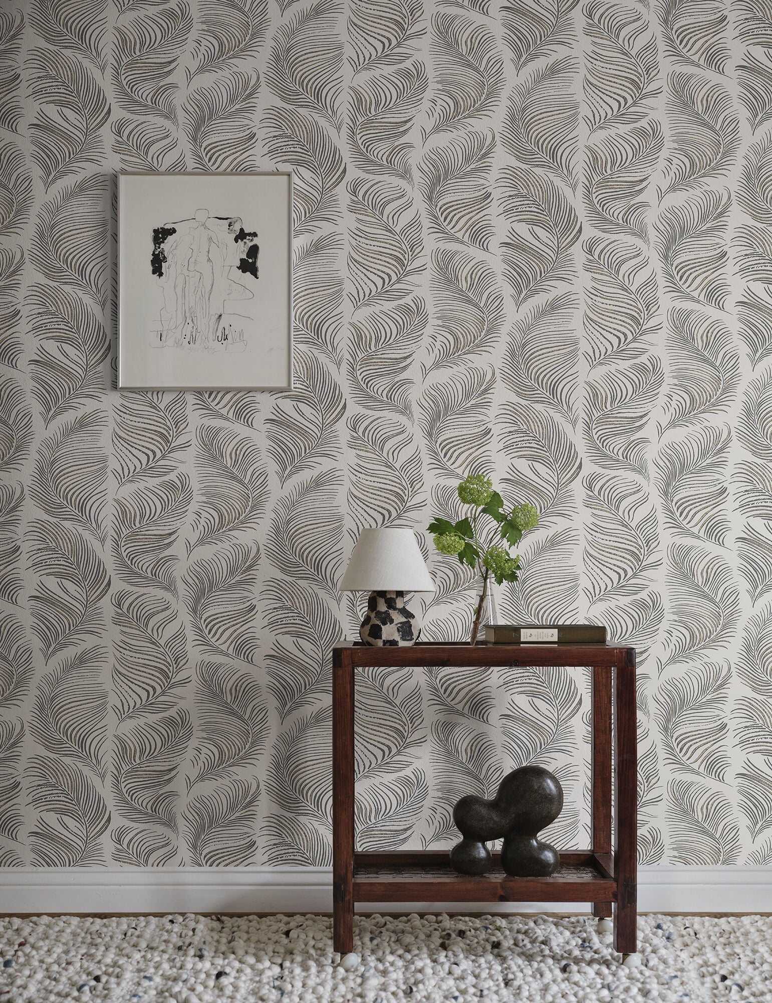S10338 Graphite Grace Mons Klint Wallpaper by Sandberg