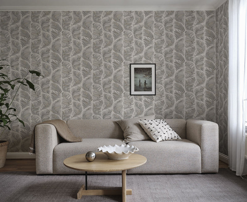 S10338 Graphite Grace Mons Klint Wallpaper by Sandberg