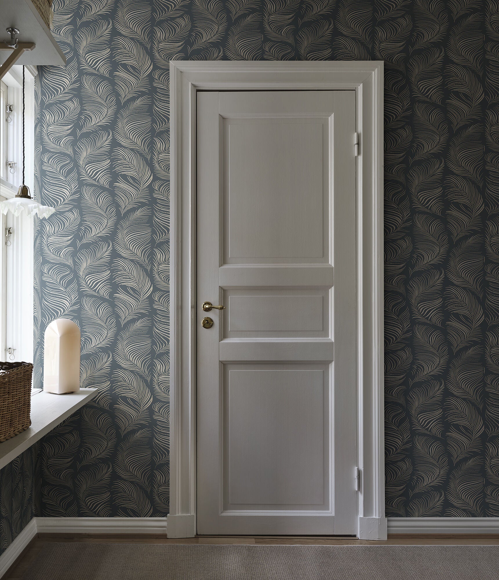 S10339 Midnight Blue Grace Mons Klint Wallpaper by Sandberg