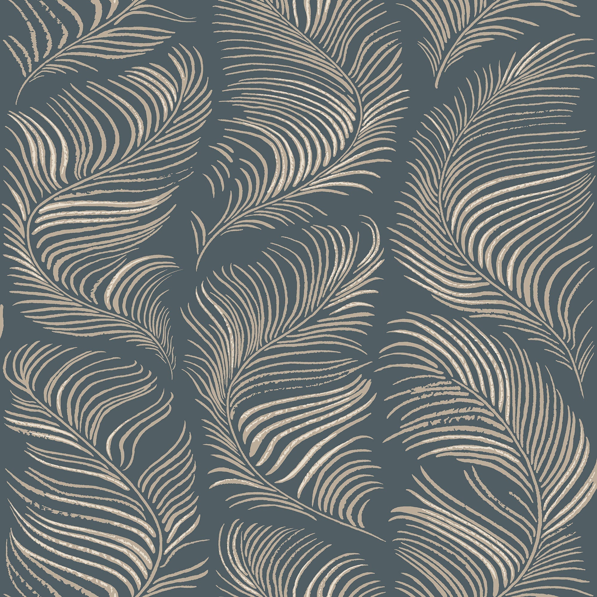 S10339 Midnight Blue Grace Mons Klint Wallpaper by Sandberg