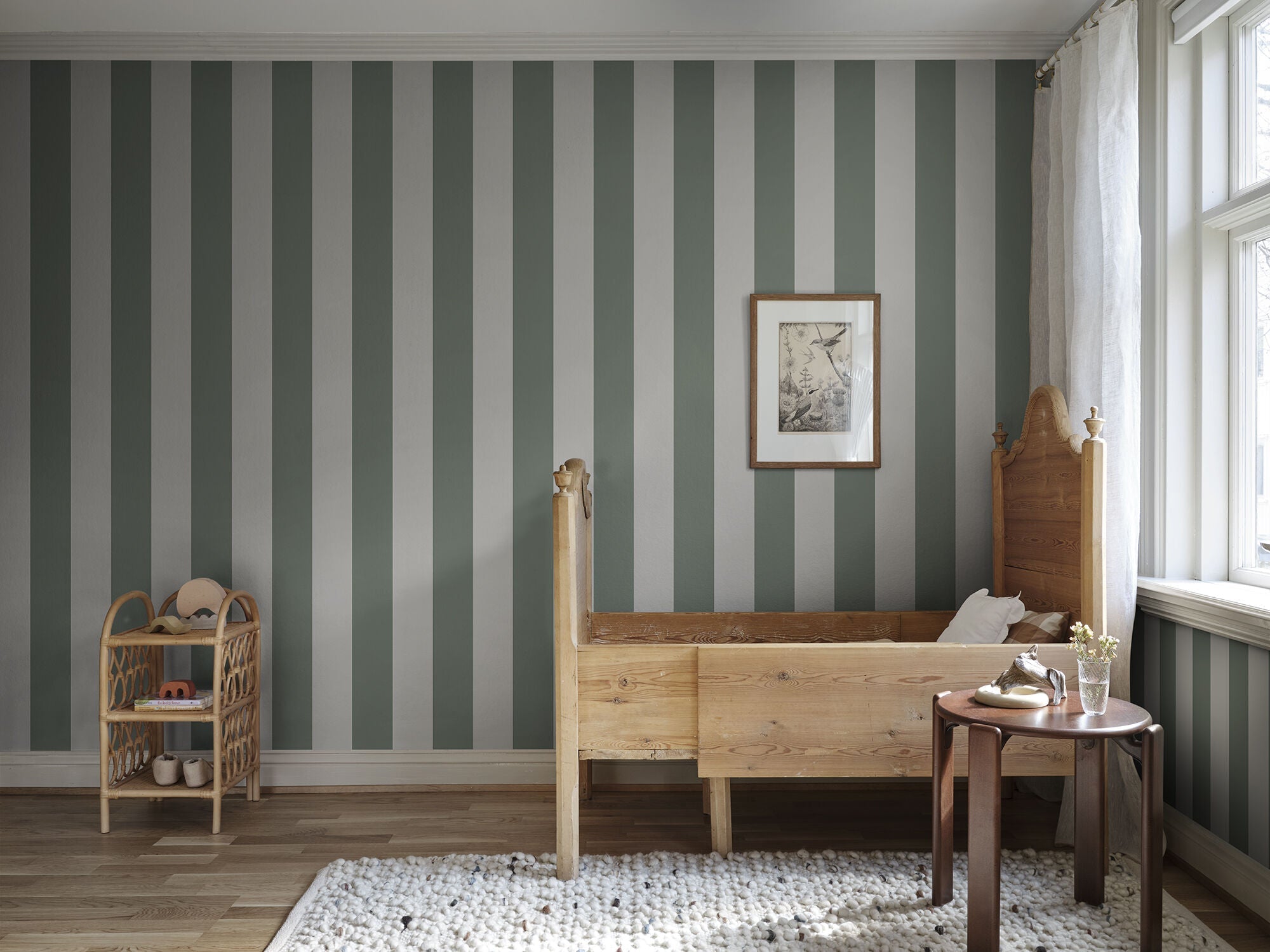 S10341 Forest Green Magnus Mons Klint Wallpaper by Sandberg