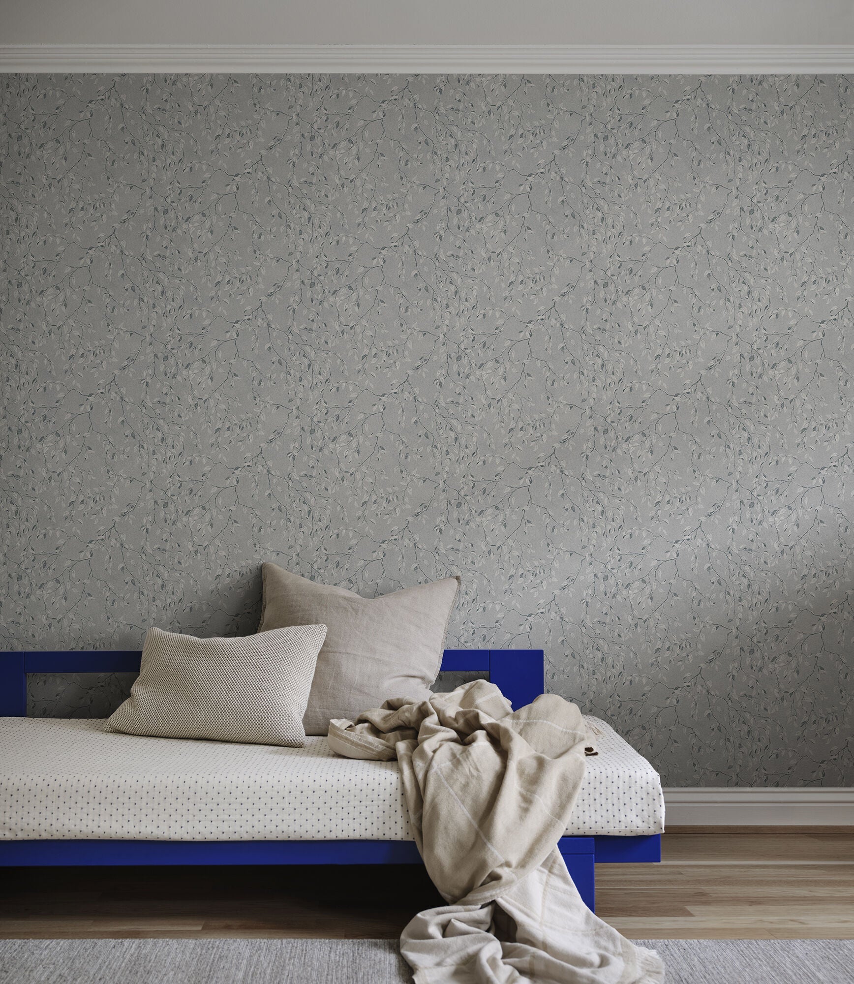S10344 Misty Blue Lise Mons Klint Wallpaper by Sandberg
