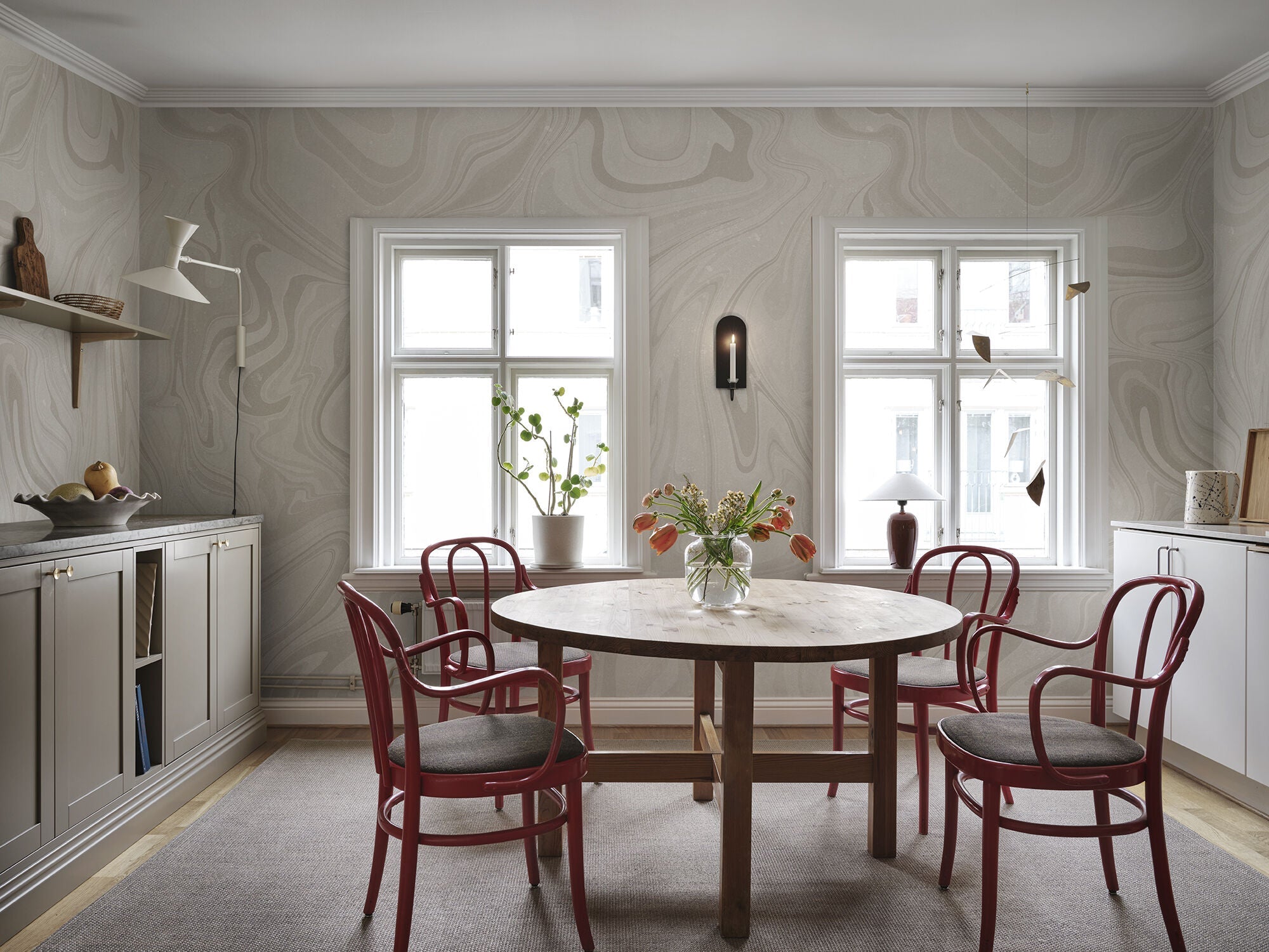 S10349 Gray Klint Mons Klint Mural by Sandberg