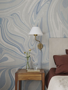 S10350 Misty Blue Klint Mons Klint Mural by Sandberg