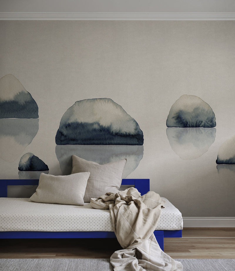 S10352 Indigo Blue Spegel Mons Klint Mural by Sandberg