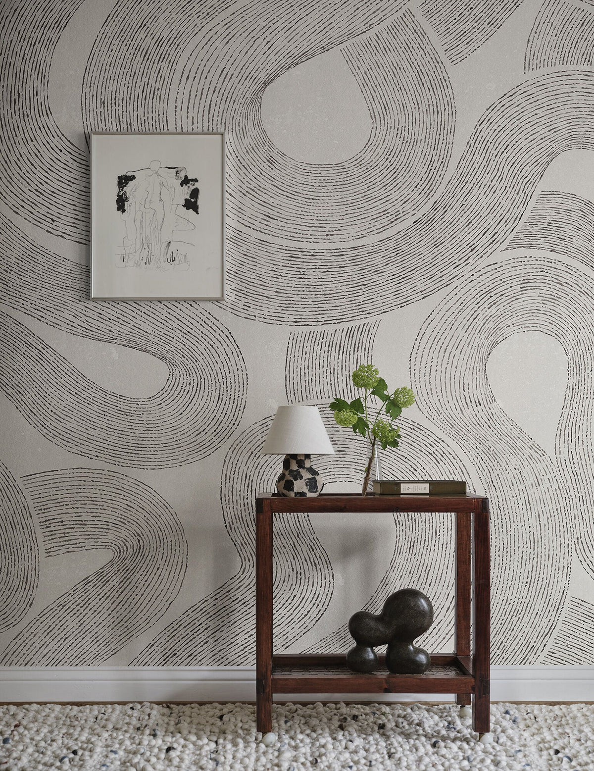 Graphite Zen Mural Mons Klint Mural by Sandberg