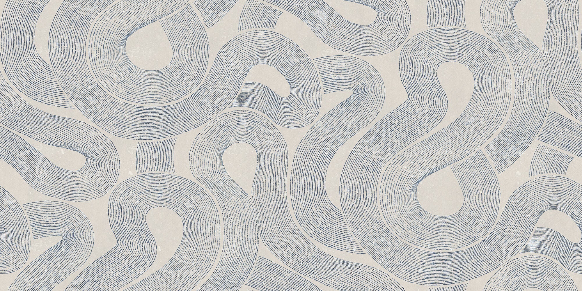 S10359 Indigo Blue Zen Mural Mons Klint Mural by Sandberg