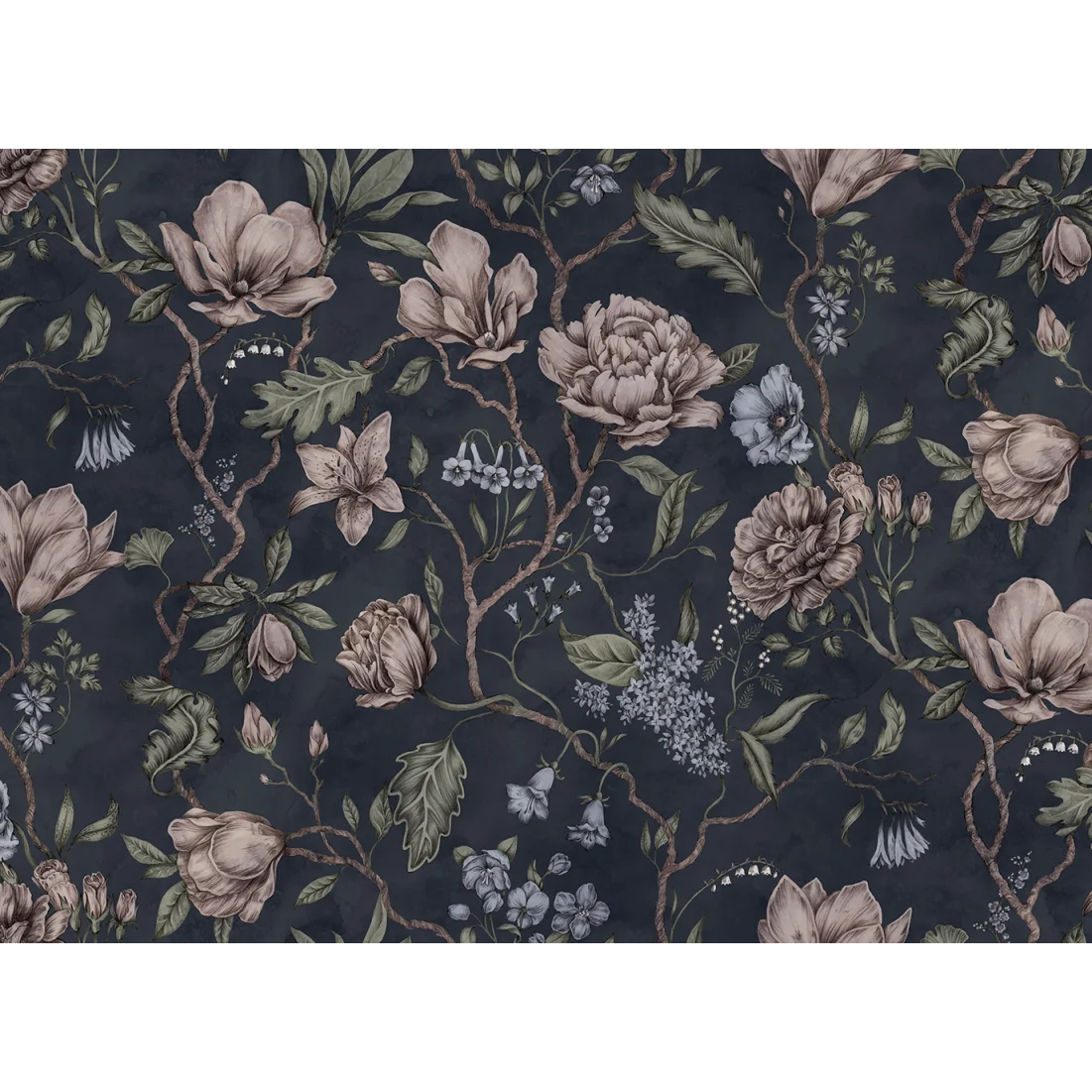 S10362 Dark Blue Belinda Sandberg Edition Mural by Sandberg