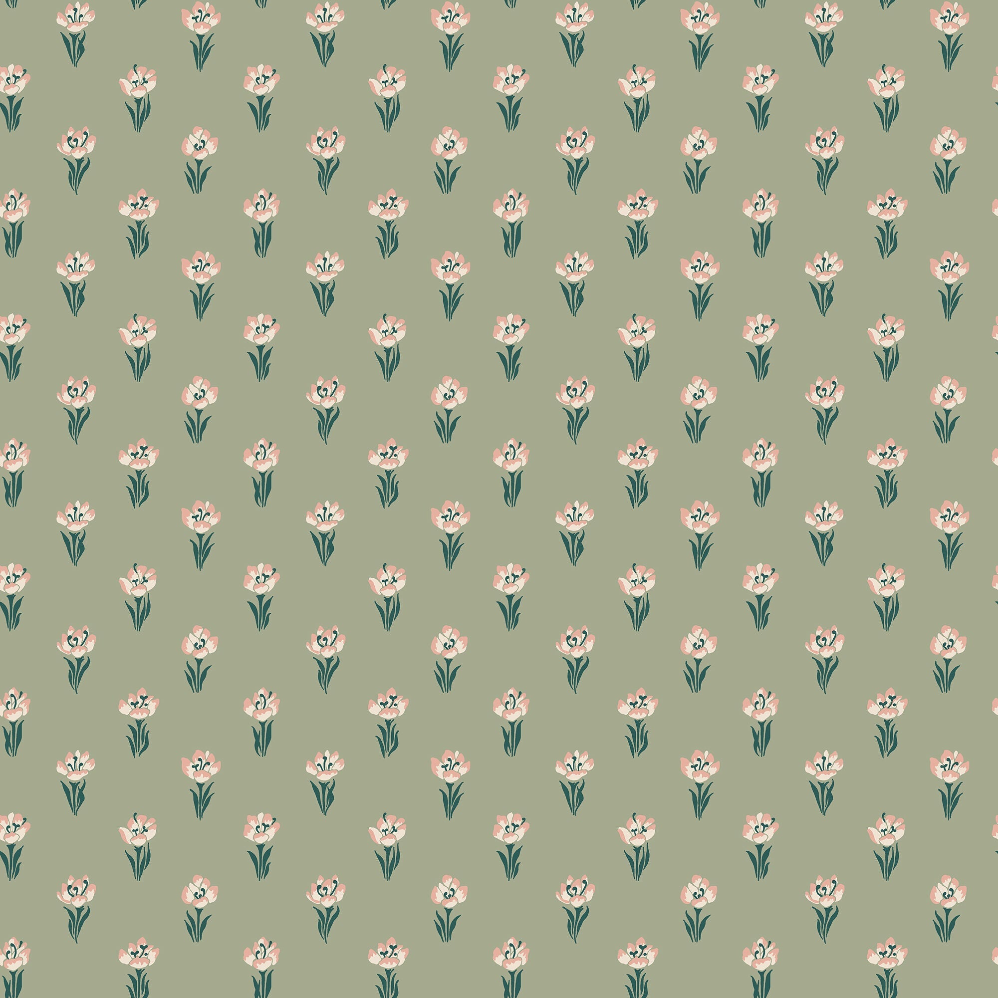 S10374 Green Betty Tidlösa Wallpaper by Sandberg