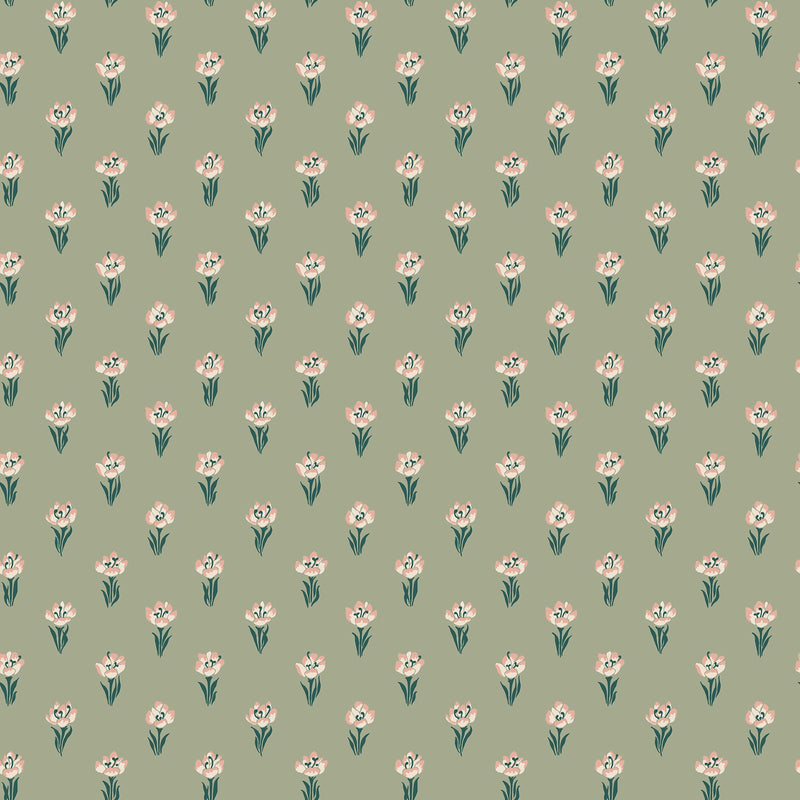 S10374 Green Betty Tidlösa Wallpaper by Sandberg