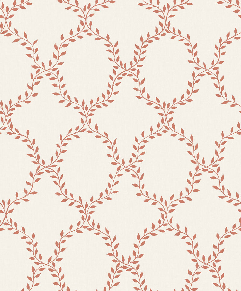 S10388 Red Wilma Tidlösa Wallpaper by Sandberg