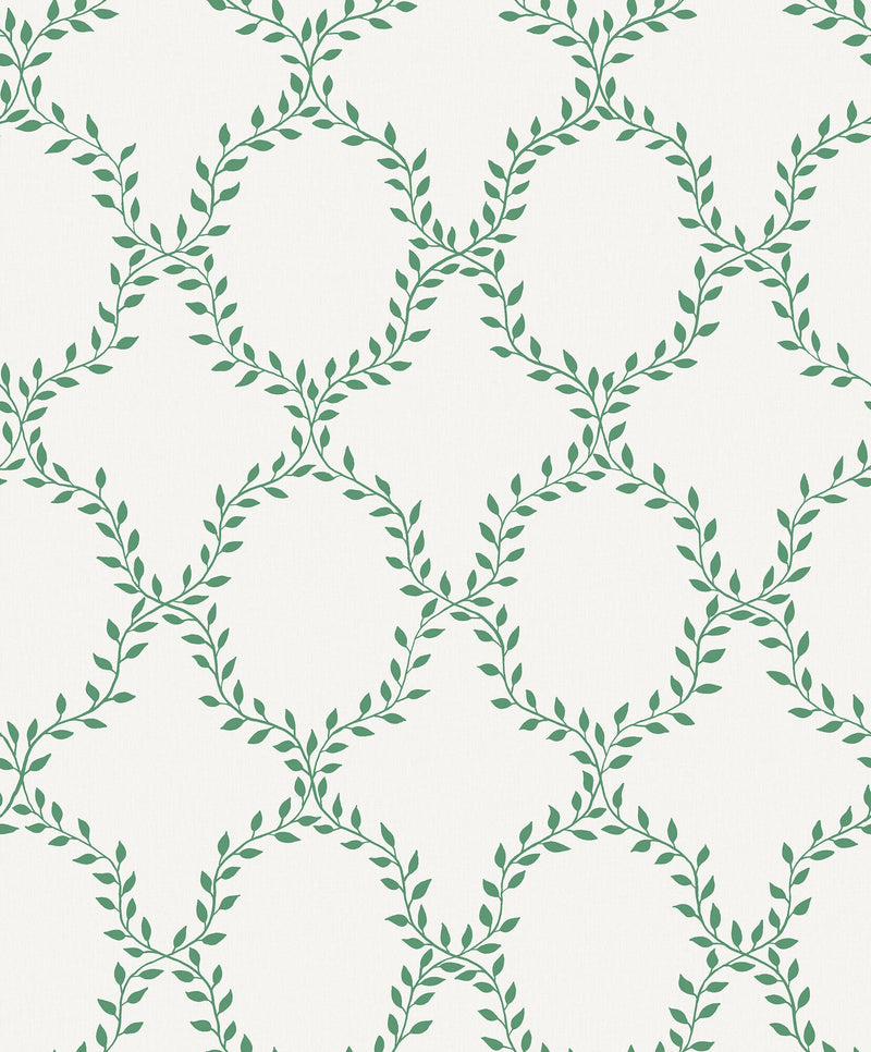 S10389 Green Wilma Tidlösa Wallpaper by Sandberg