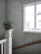 S10393 Misty Blue Hanna Tidlösa Wallpaper by Sandberg