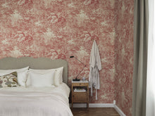 S10401 Red Forest Toile Tidlösa Mural by Sandberg