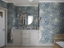 S10402 Blue Forest Toile Tidlösa Mural by Sandberg