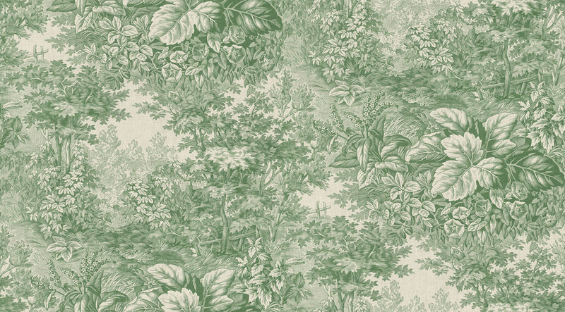 S10403 Green Forest Toile Tidlösa Mural by Sandberg
