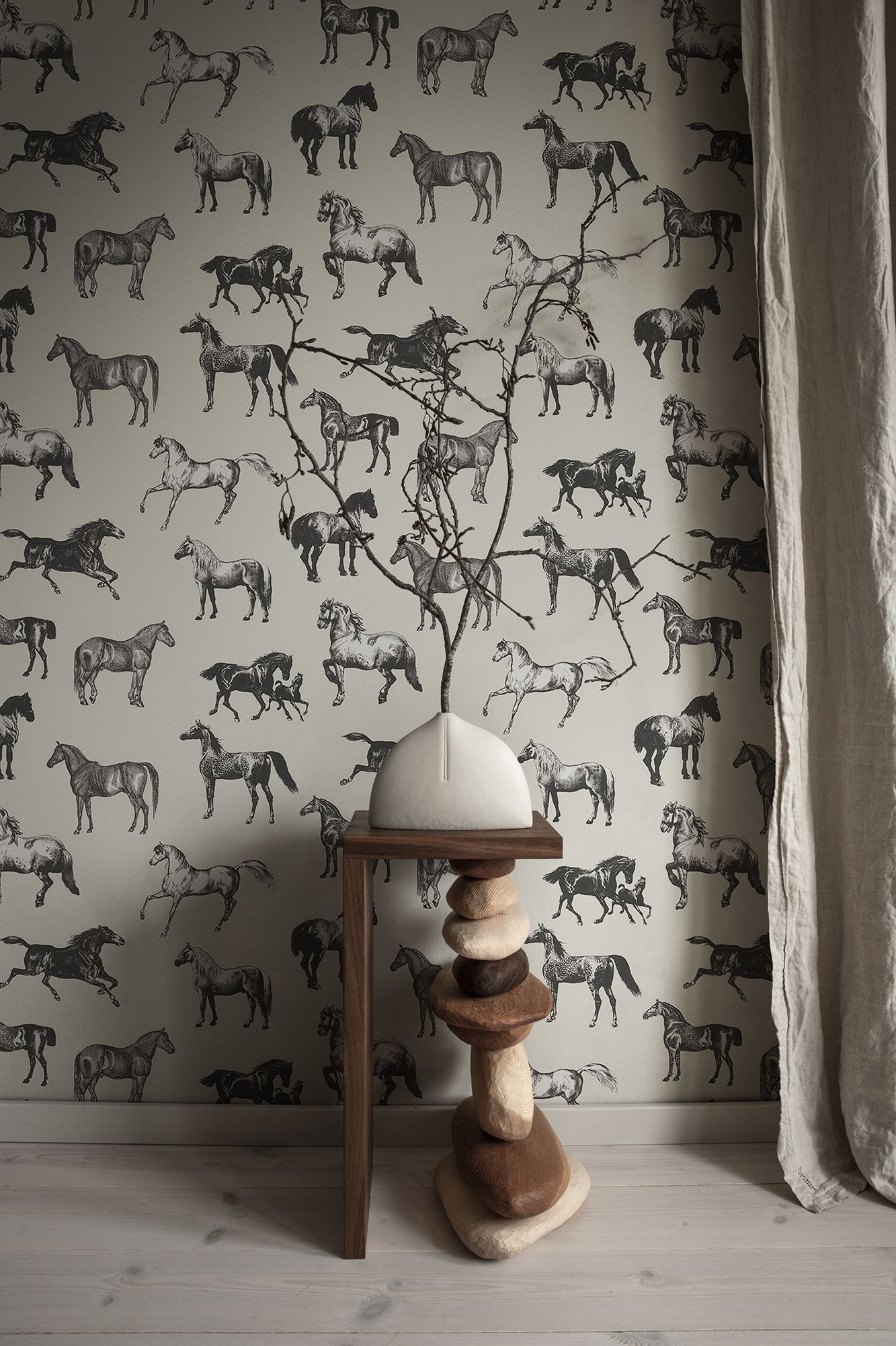 S10411 Graphite Colette Sandberg Edition Mural by Sandberg