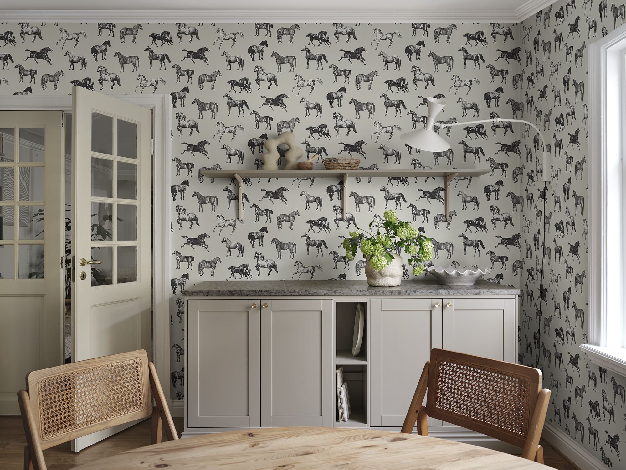 S10411 Graphite Colette Sandberg Edition Mural by Sandberg
