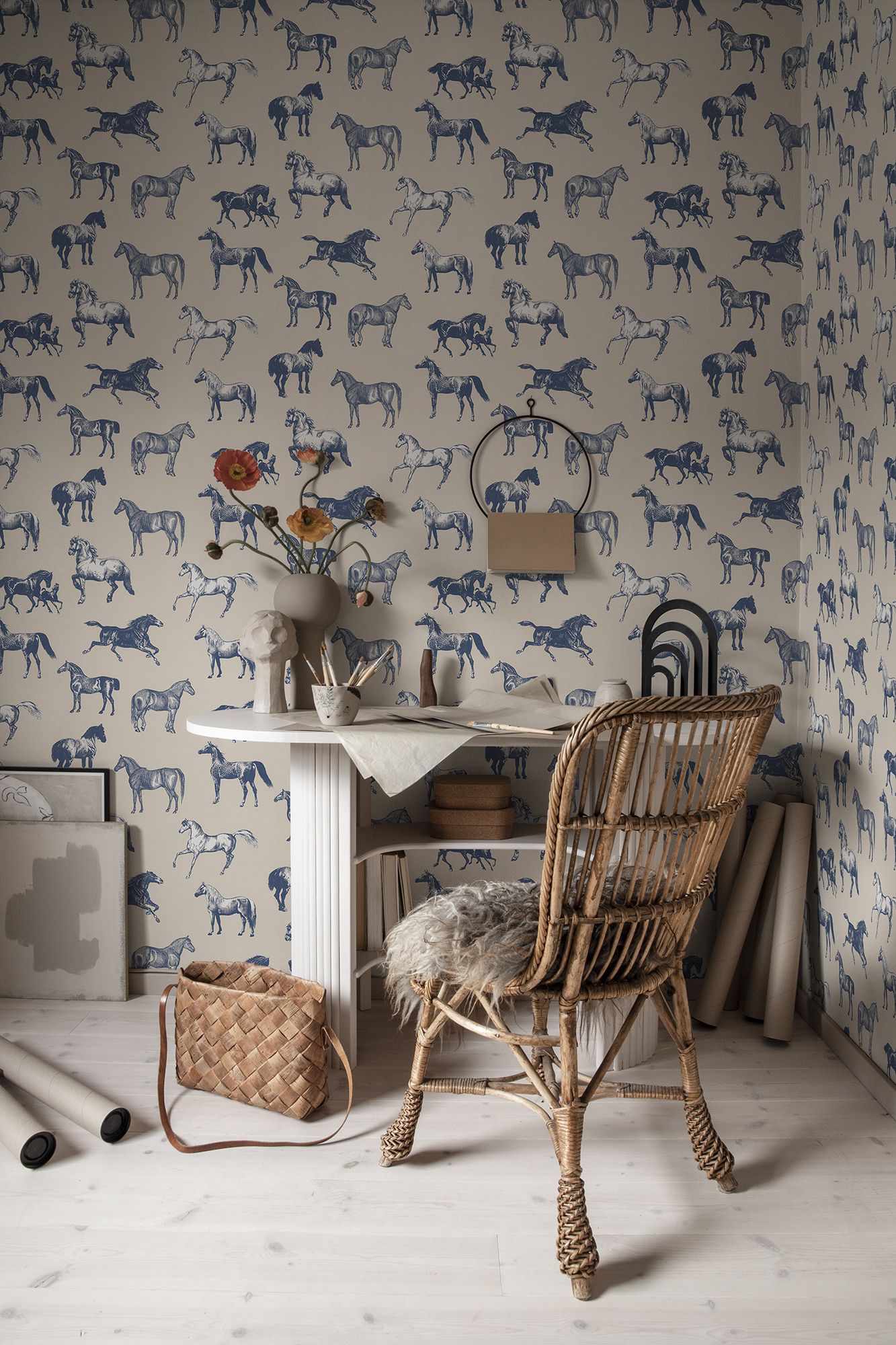 S10413 Blue Colette Sandberg Edition Mural by Sandberg