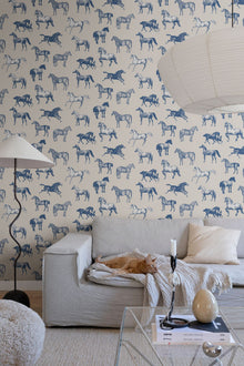 S10413 Blue Colette Sandberg Edition Mural by Sandberg