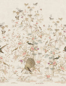 S10415 Eggshell Chinoiserie Garden Chinoiserie Garden Mural by Sandberg