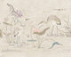 Sandstone Seabirds Chinoiserie Garden Mural by Sandberg