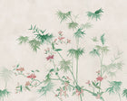 S10420 Green Bamboo Grove Chinoiserie Garden Mural by Sandberg