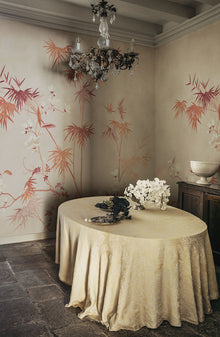 S10421 Clay Bamboo Grove Chinoiserie Garden Mural by Sandberg