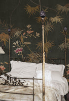 S10423 Dark Bamboo Grove Chinoiserie Garden Mural by Sandberg