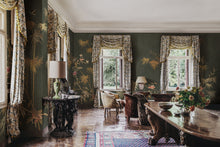 S10423 Dark Bamboo Grove Chinoiserie Garden Mural by Sandberg