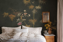 S10423 Dark Bamboo Grove Chinoiserie Garden Mural by Sandberg