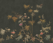 S10423 Dark Bamboo Grove Chinoiserie Garden Mural by Sandberg