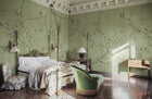 S10425 Green Bloom Chinoiserie Garden Mural by Sandberg