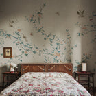 S10426 Gray Bloom Chinoiserie Garden Mural by Sandberg