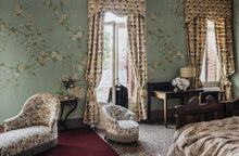 S10427 Teal Bloom Chinoiserie Garden Mural by Sandberg