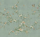 Teal Bloom Chinoiserie Garden Mural by Sandberg