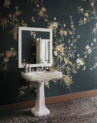 S10428 Midnight Blue Bloom Chinoiserie Garden Mural by Sandberg