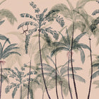 S10429 Pink Louie Palm Garden Mural by Sandberg