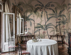 S10429 Pink Louie Palm Garden Mural by Sandberg