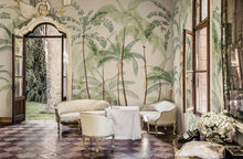 S10430 Green Louie Palm Garden Mural by Sandberg