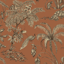 S10432 Terracotta Moa Palm Garden Wallpaper by Sandberg
