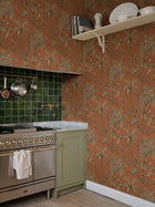S10432 Terracotta Moa Palm Garden Wallpaper by Sandberg