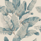 S10434 Misty Blue Tom Palm Garden Wallpaper by Sandberg