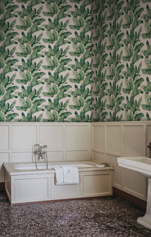 S10435 Emerald Tom Palm Garden Wallpaper by Sandberg