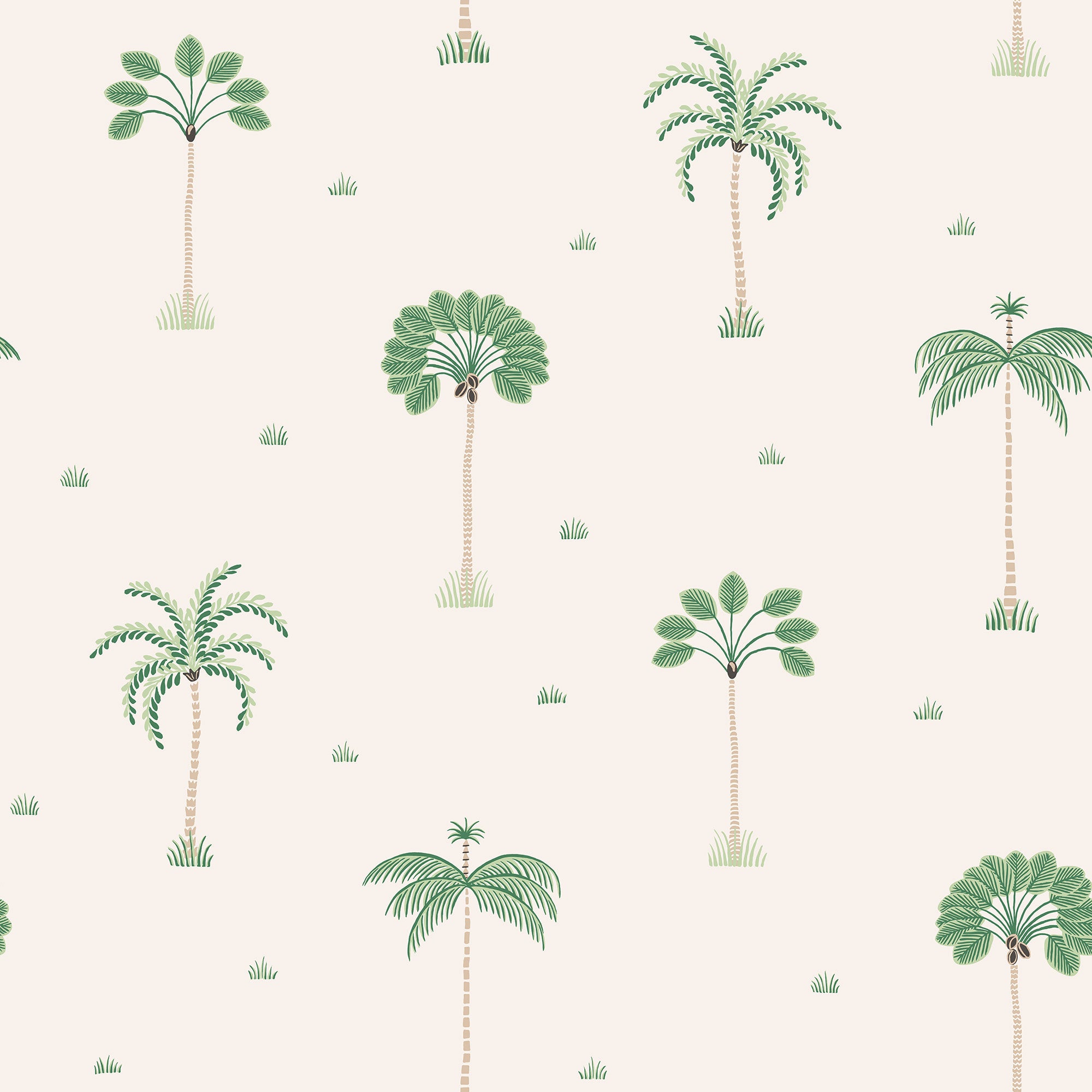 S10436 Spring Green Milo Palm Garden Wallpaper by Sandberg