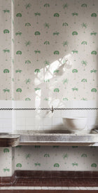 S10436 Spring Green Milo Palm Garden Wallpaper by Sandberg